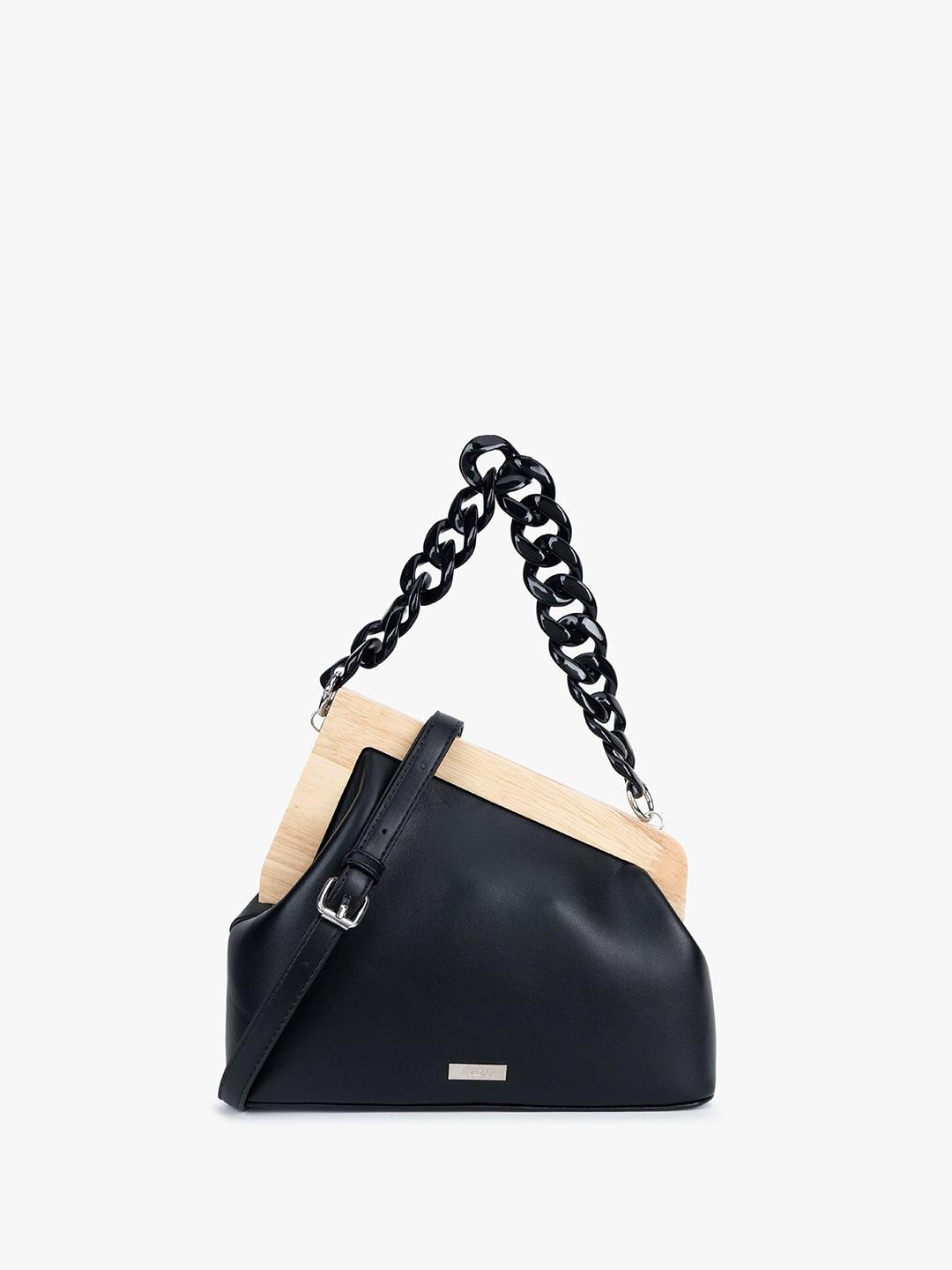 kazo black purse clutch