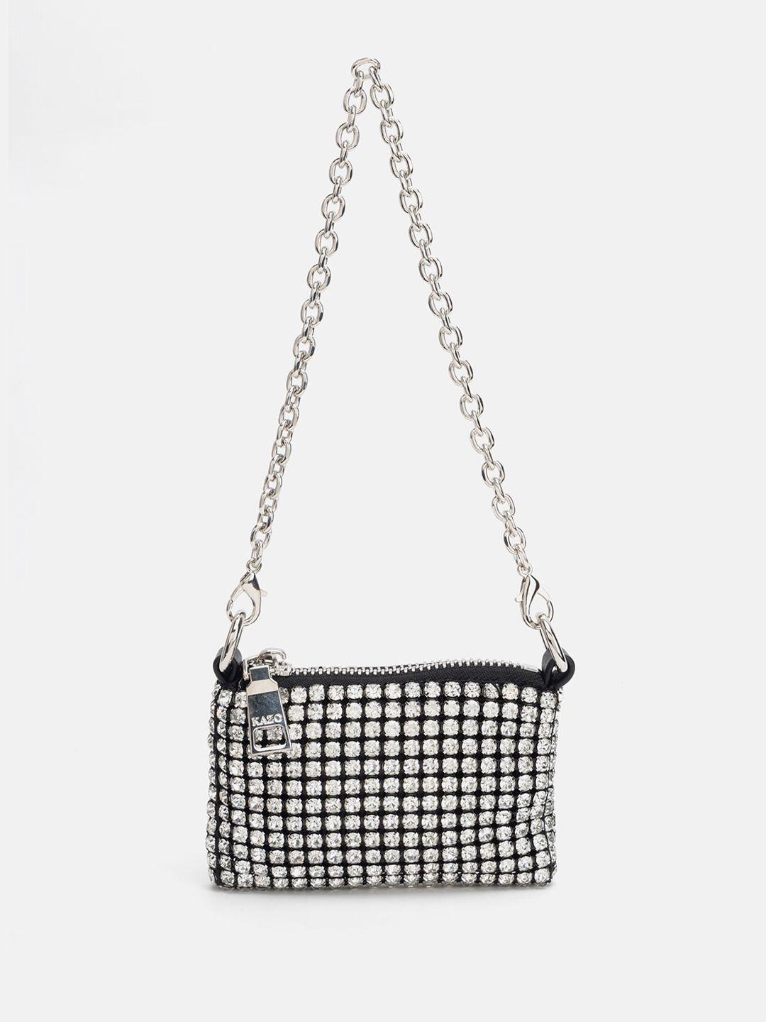 kazo embellished small structured sling bag