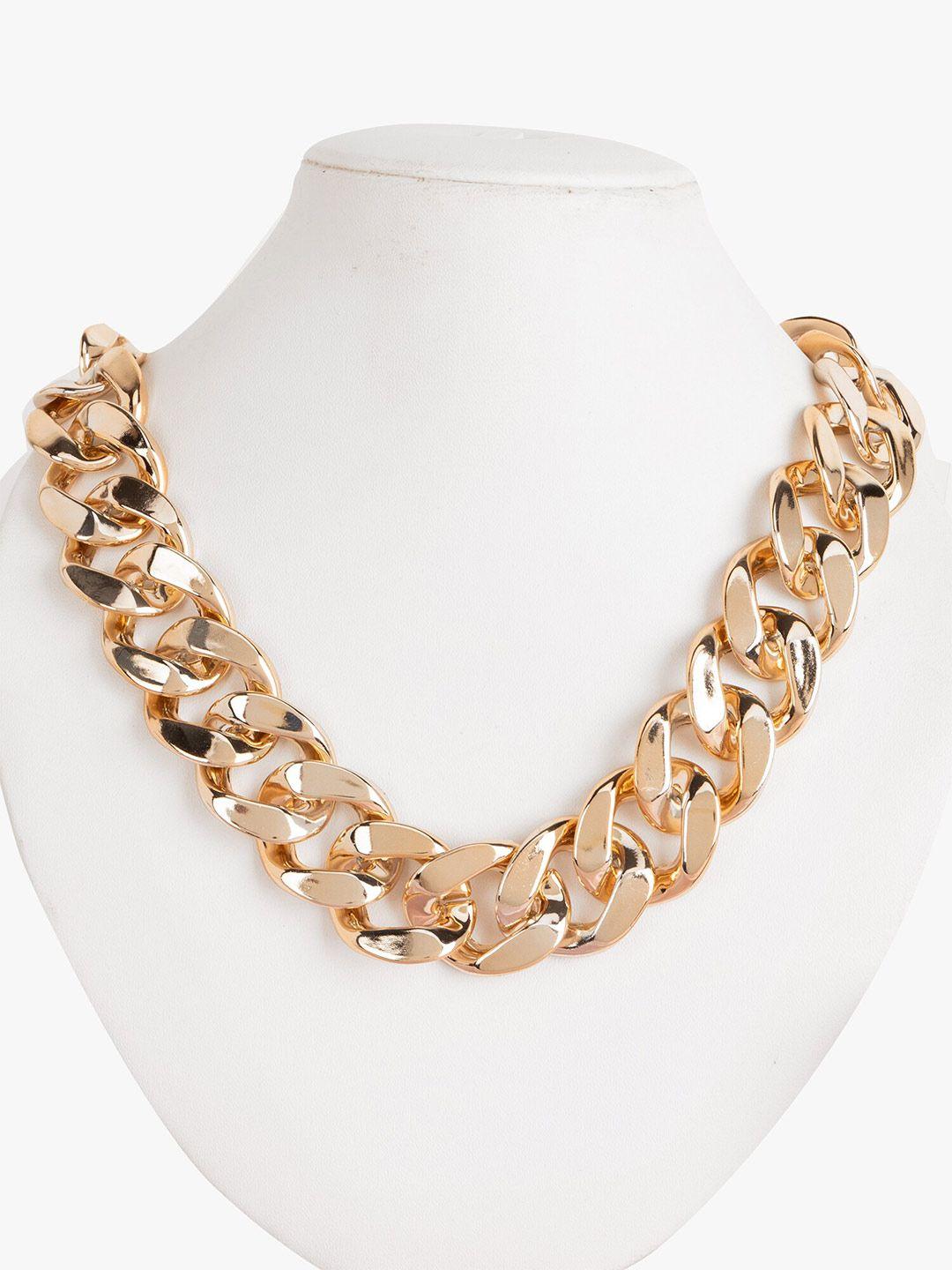 kazo gold-plated chunky necklace