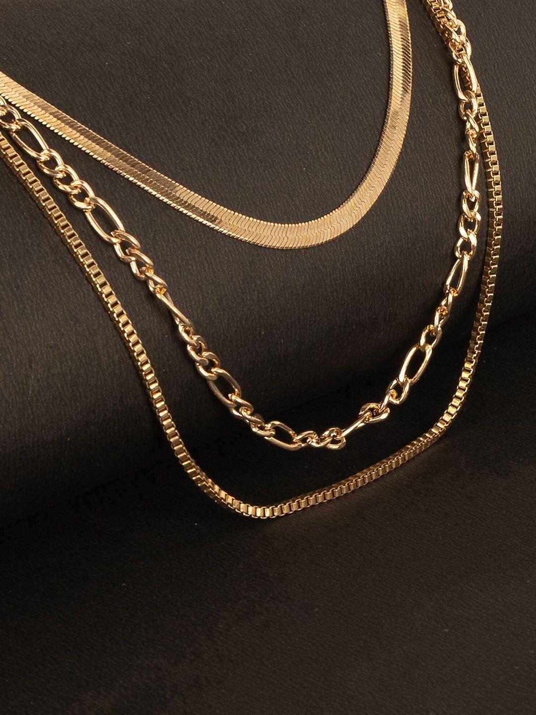 kazo gold-plated layered necklace