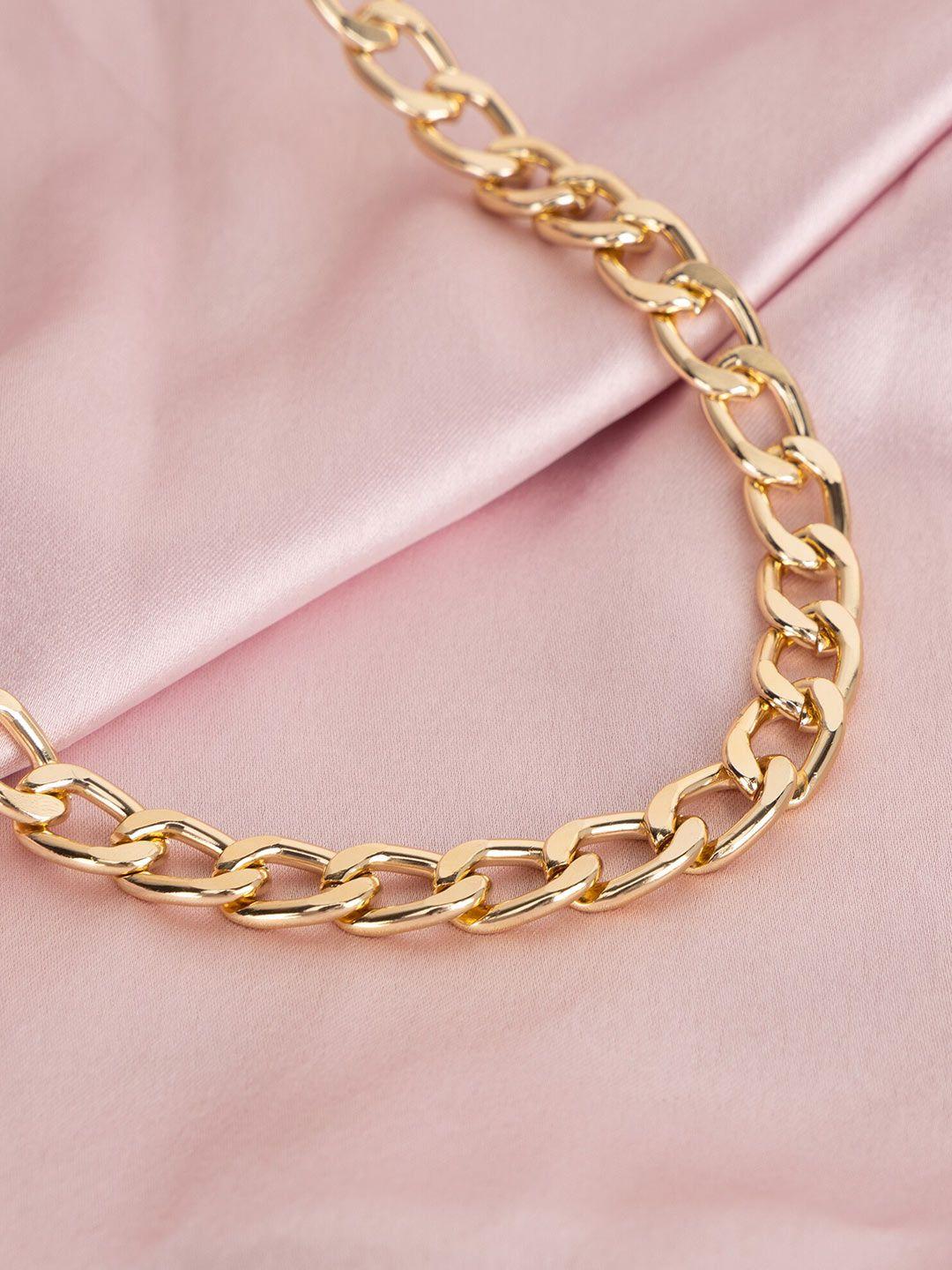 kazo gold-plated necklace & chain