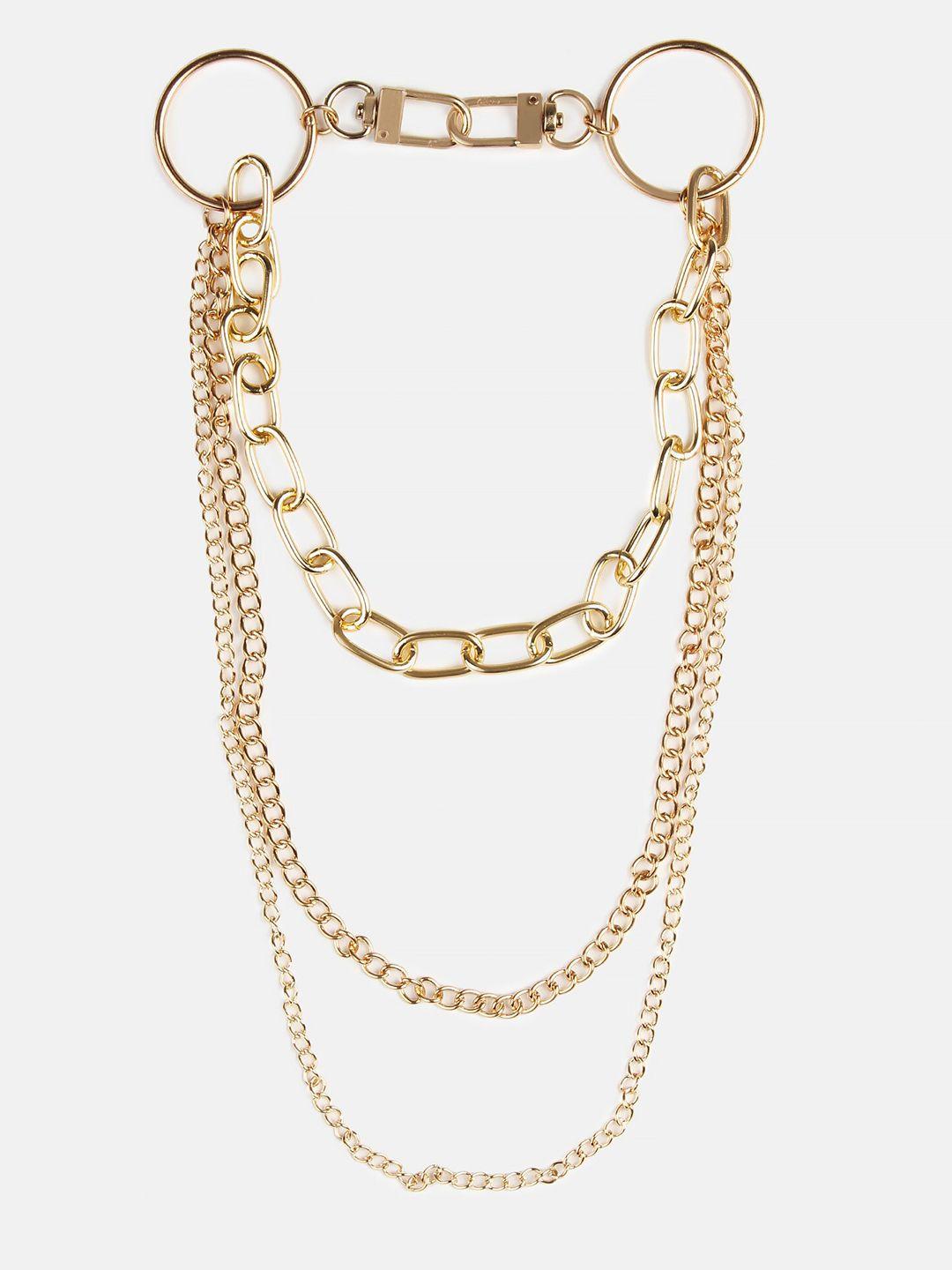 kazo gold-toned gold-plated layered chain