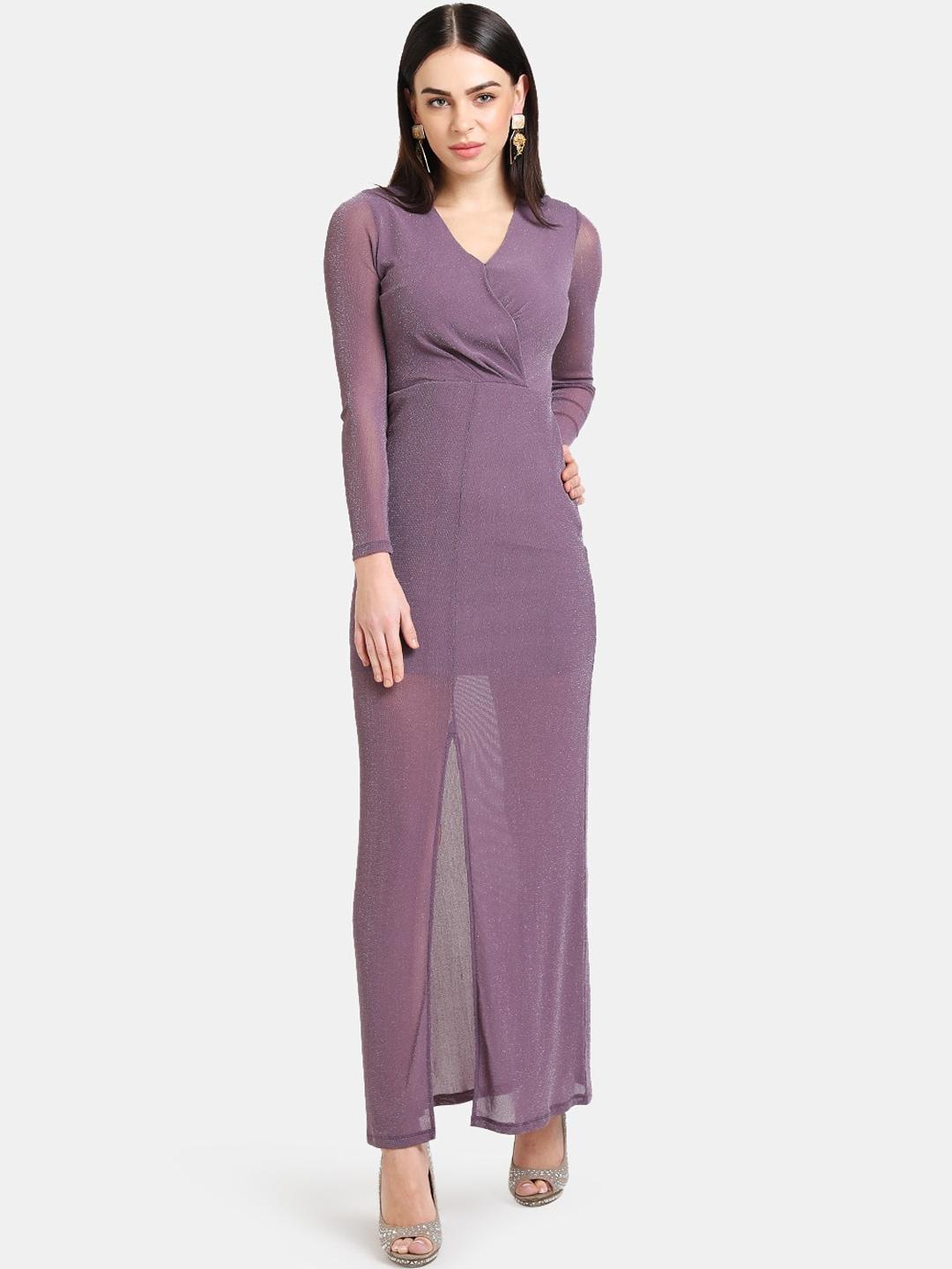 kazo purple maxi dress