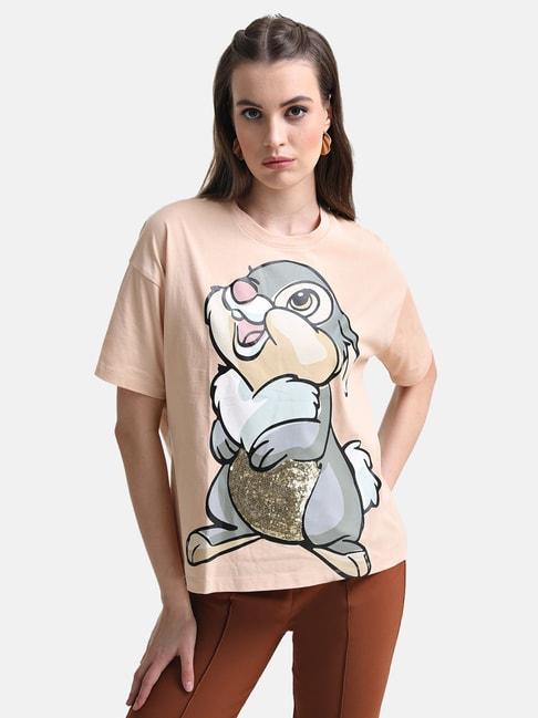 kazo thumper printed graphic t-shirt with sequin