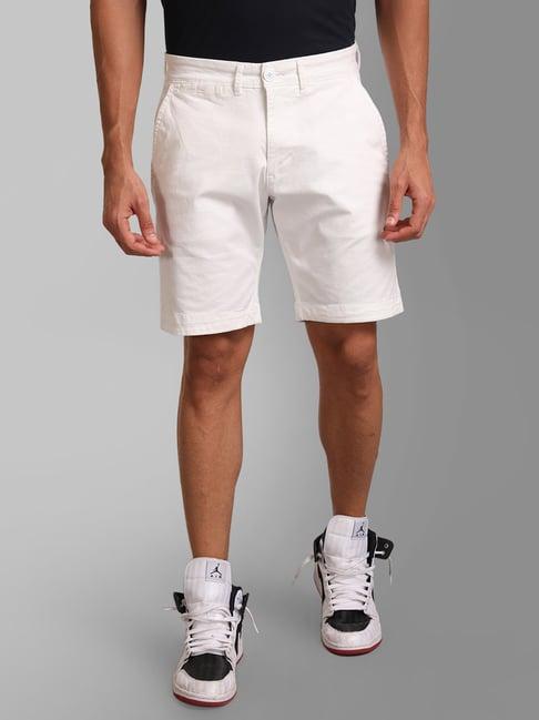 kazo white regular fit  chinos shorts