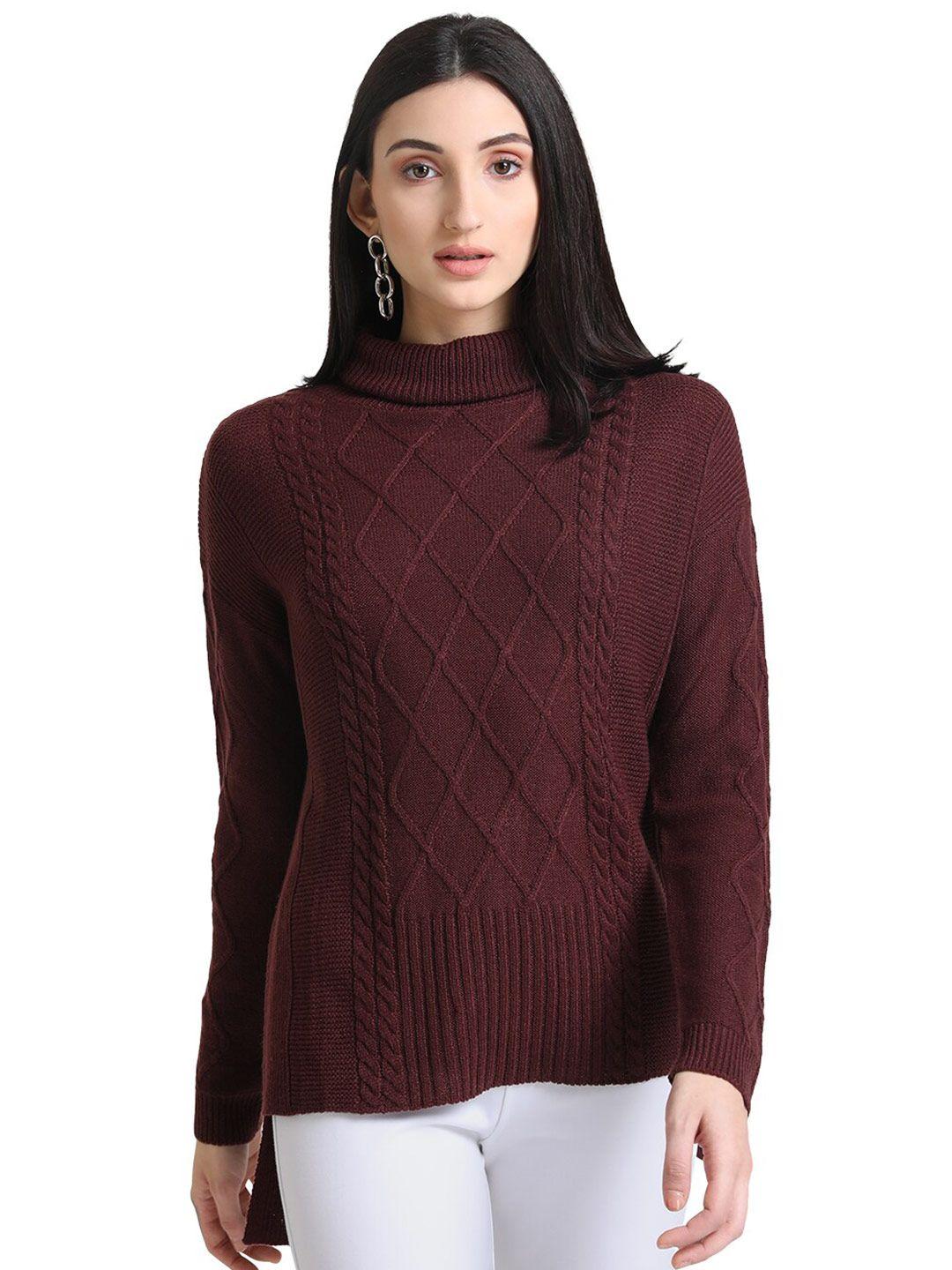 kazo women burgundy pullover