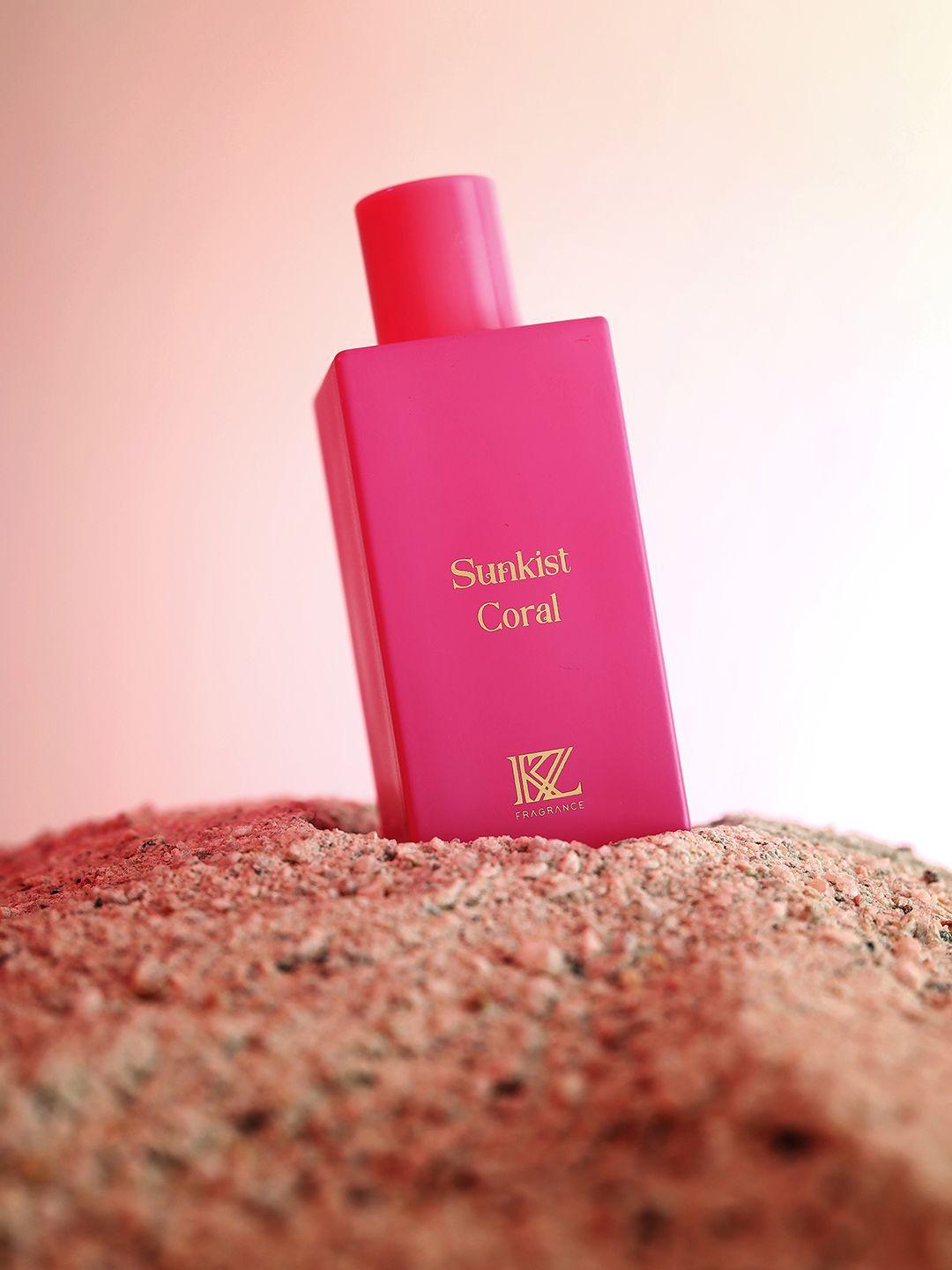 kazo women sunkist coral long lasting perfume - 100 ml