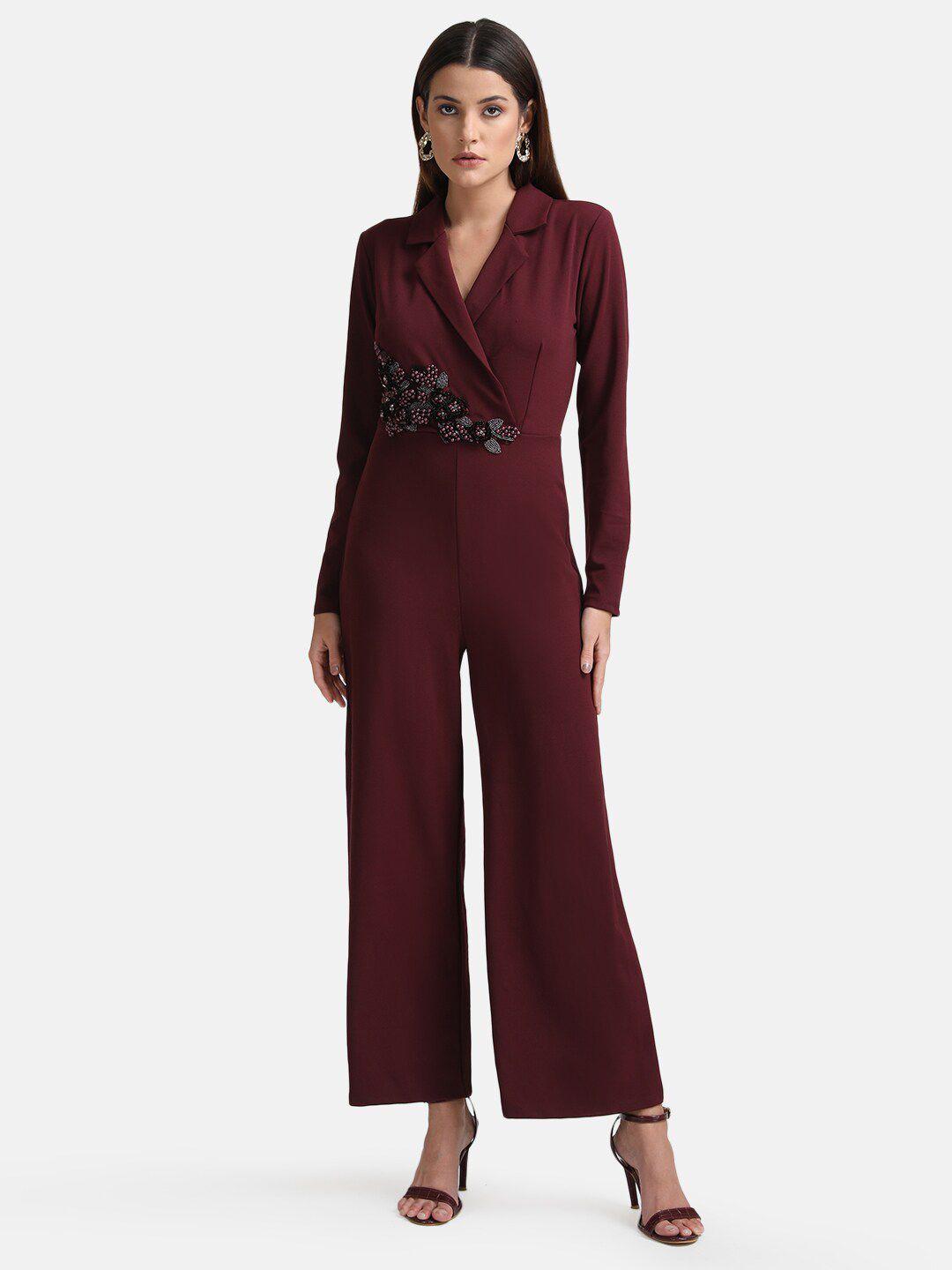 kazo basic jumpsuit with embellished