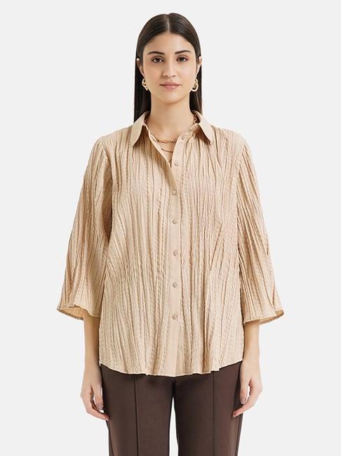 kazo beige shirt