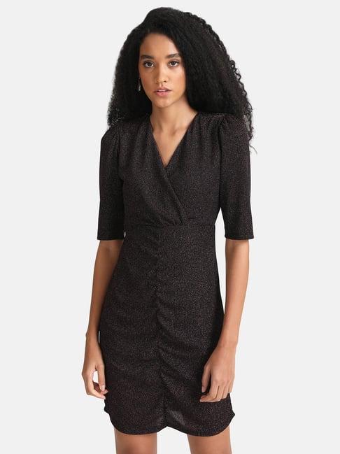 kazo black bodycon dress