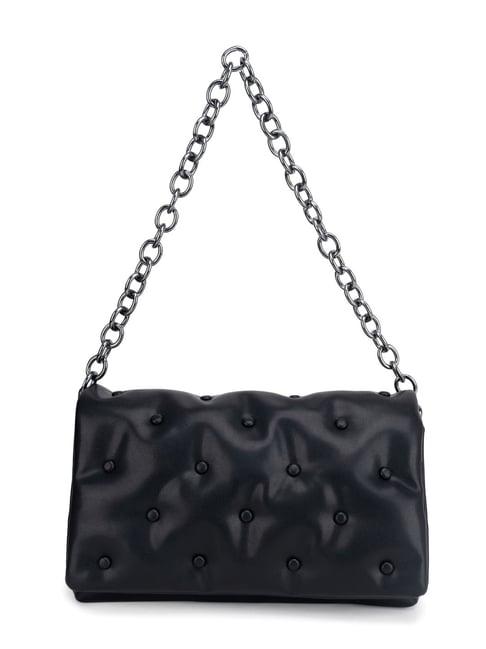 kazo black medium shoulder bag