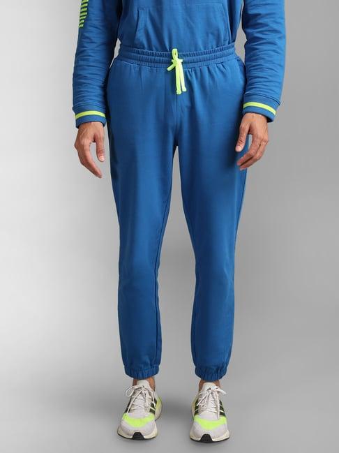 kazo blue regular fit joggers