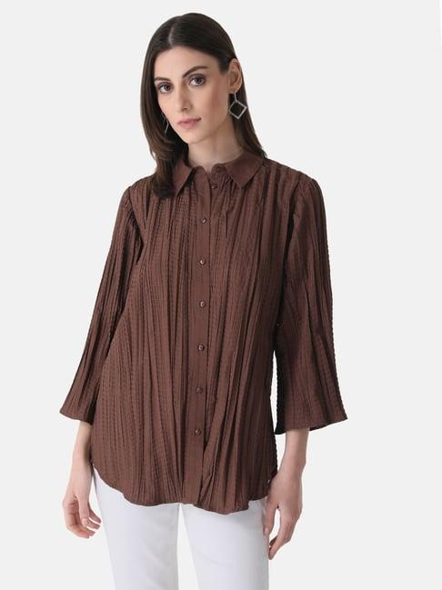 kazo brown shirt