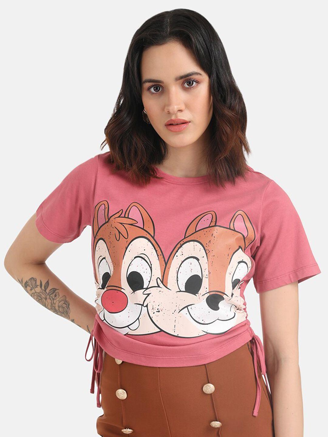 kazo chip & dale printed cotton oversized t-shirt