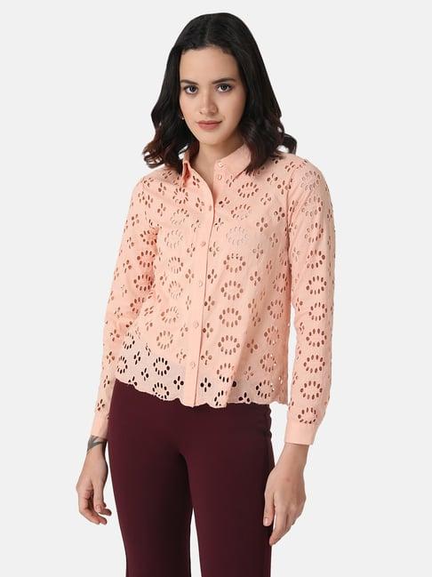 kazo cutwork embroidered shirt