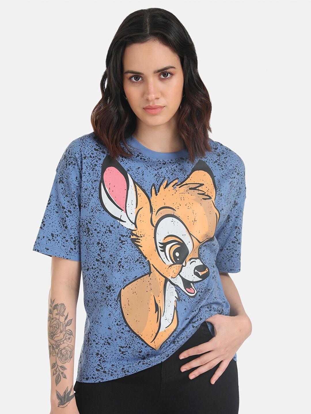 kazo graphic printed cotton relaxed fit t-shirt