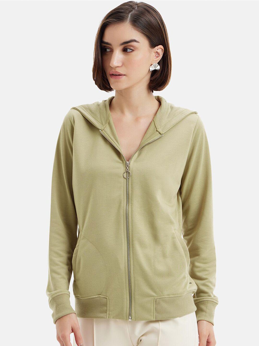 kazo hooded front-open sweatshirt