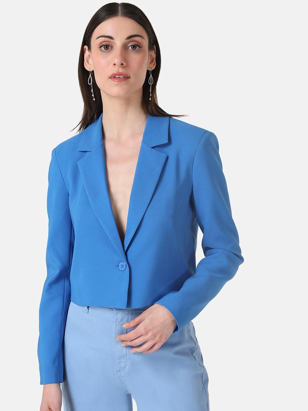 kazo lapel collar crop blazer