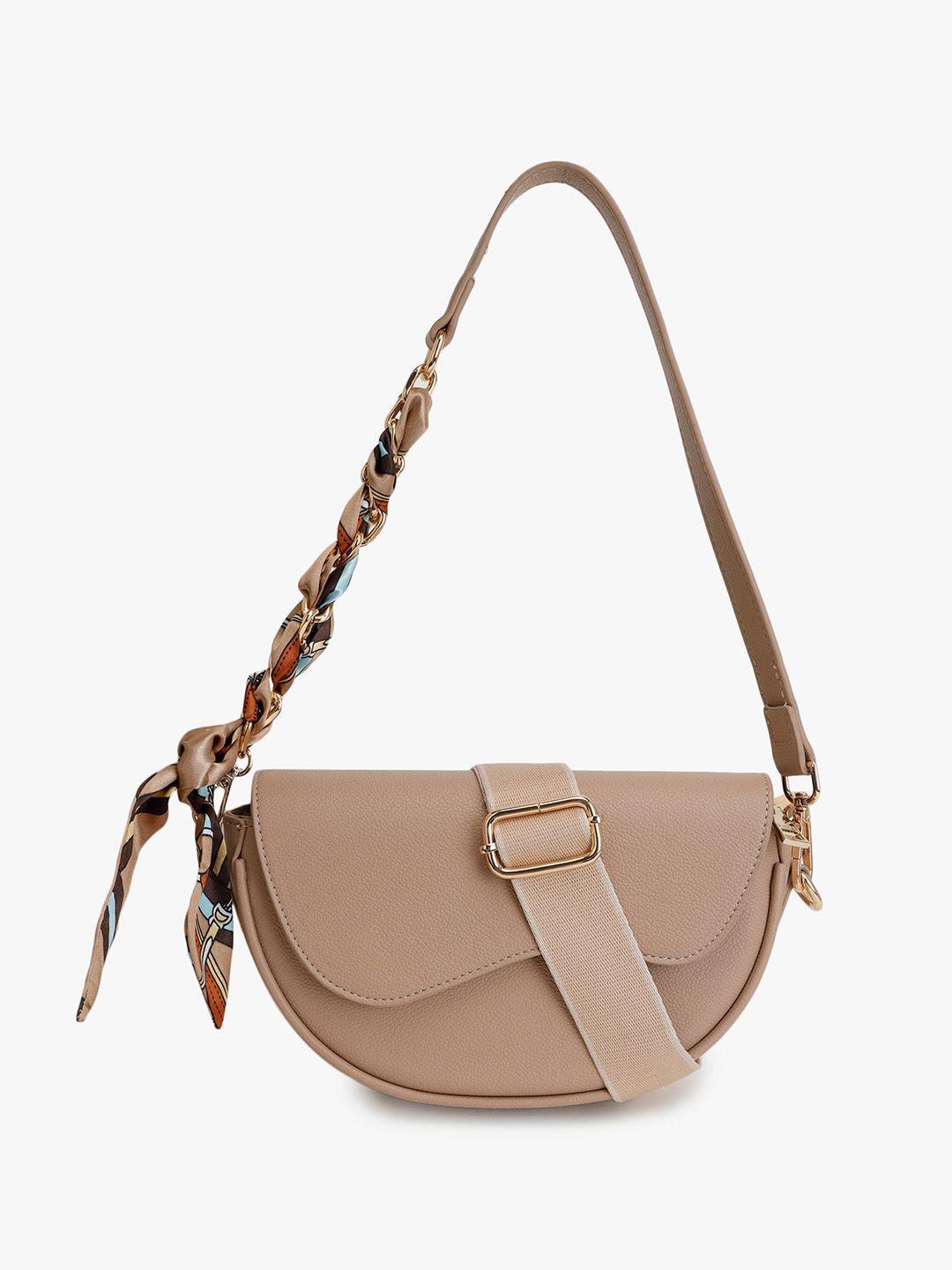 kazo leather half moon hobo bag