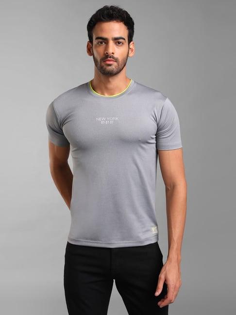 kazo light grey regular fit  t-shirt