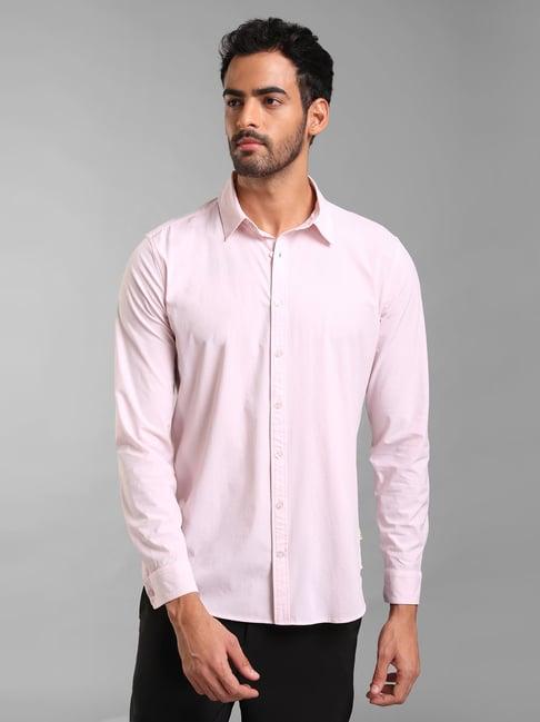 kazo light pink slim fit  shirt