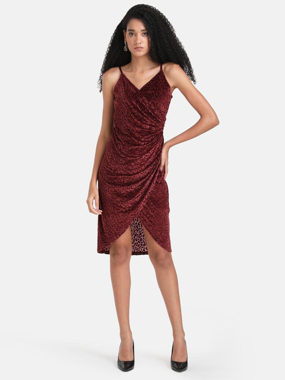 kazo maroon dress