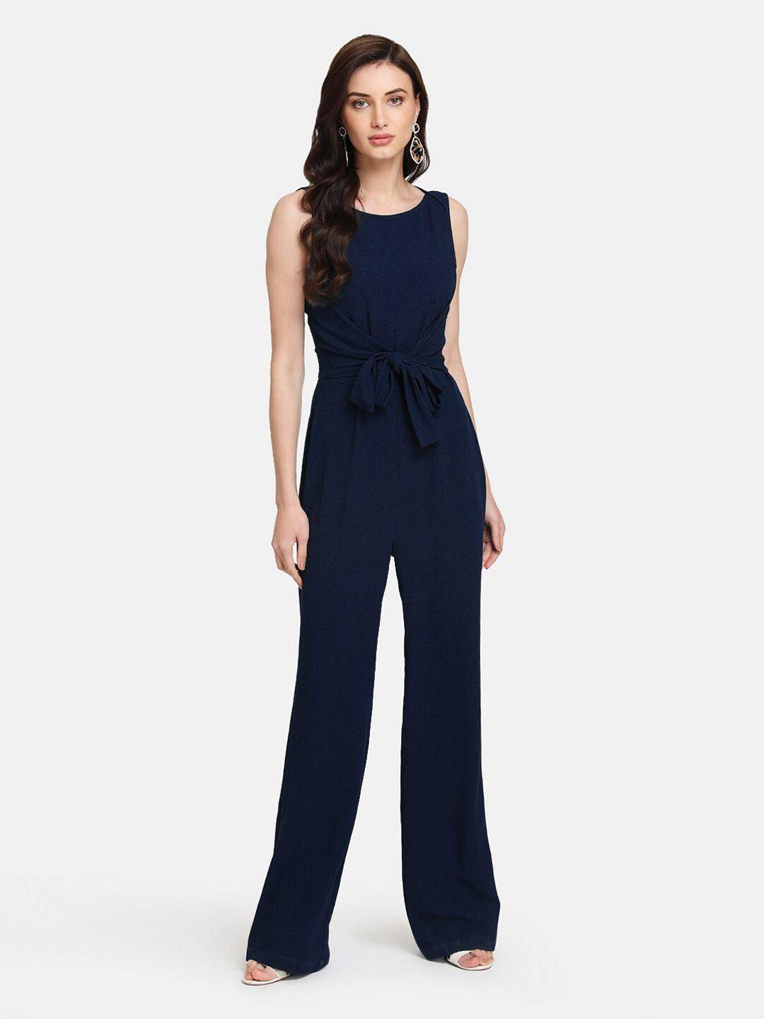 kazo navy blue bodycon jumpsuit