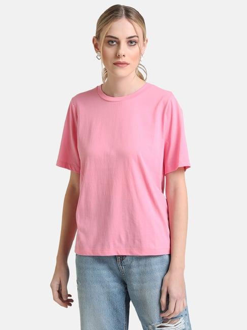 kazo pink crew t-shirt