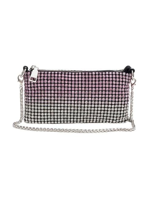 kazo pink embellished small shoulder bag