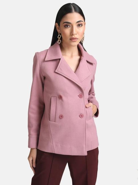 kazo pink overcoat