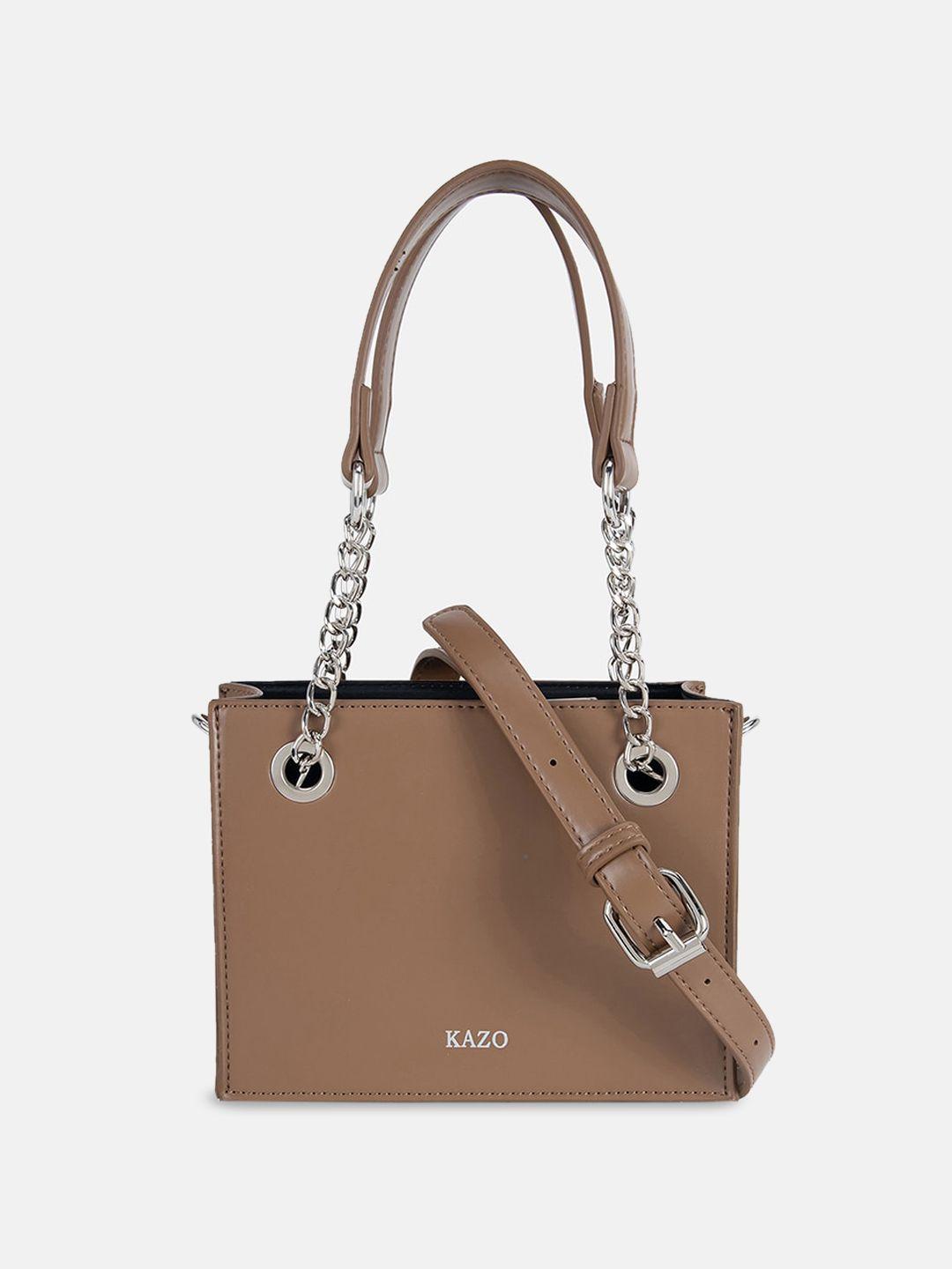 kazo pu structured sling bag