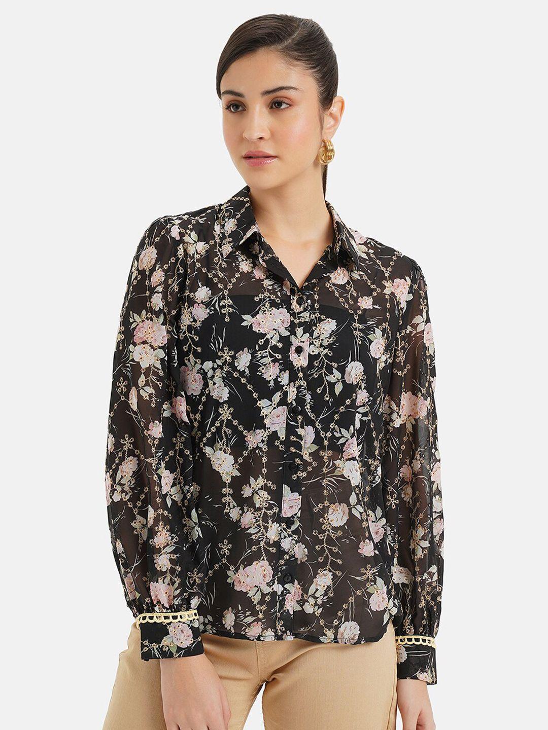 kazo relaxed floral printed casual shirt