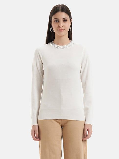 kazo white pullover