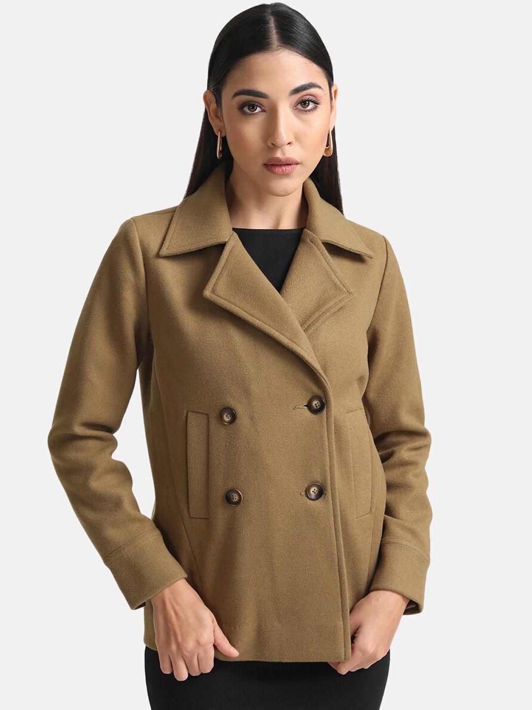 kazo women double breasted overcoat