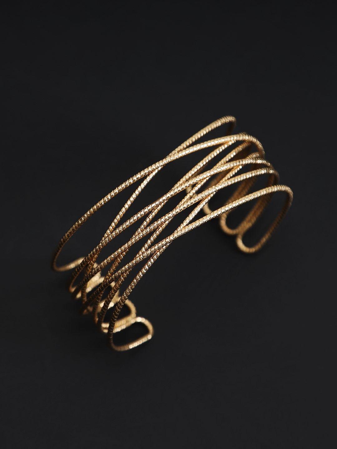 kazo women gold-toned cuff bracelet