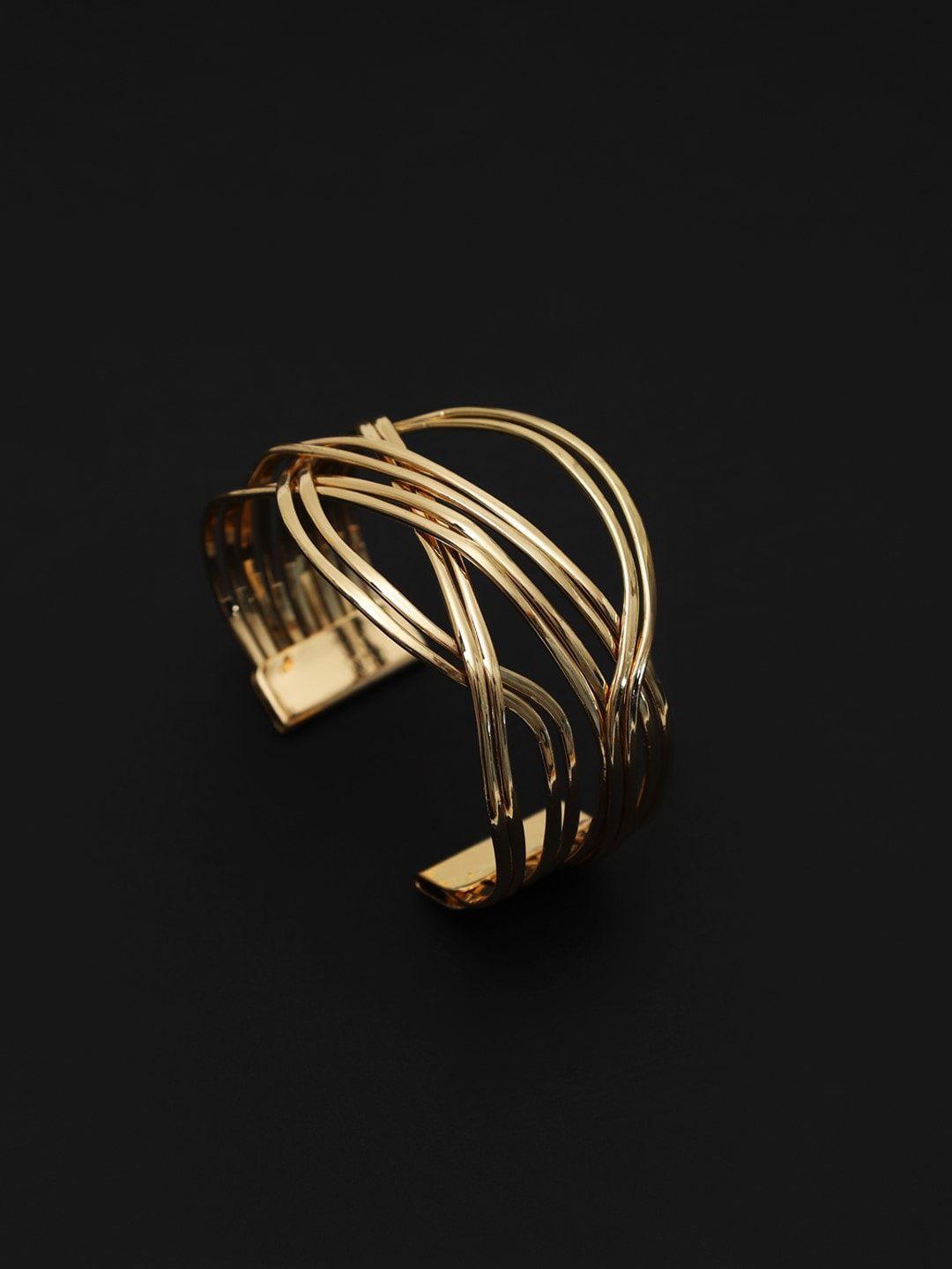 kazo women gold-toned cuff bracelet