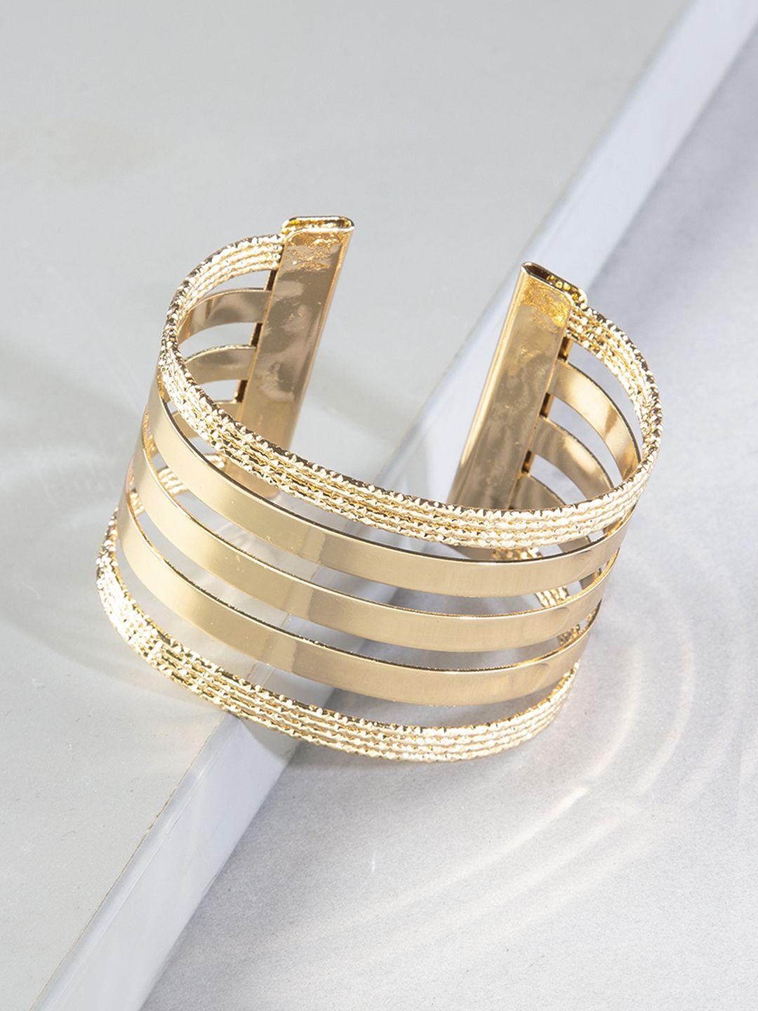 kazo women gold-toned gold-plated cuff bracelet