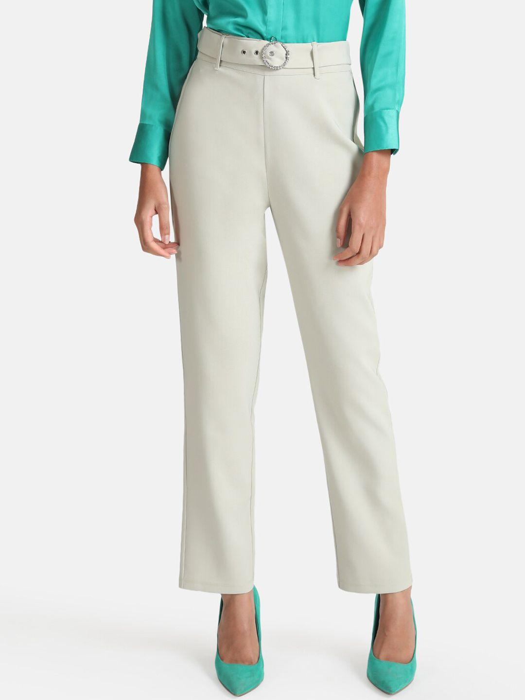 kazo women high-rise formal trousers