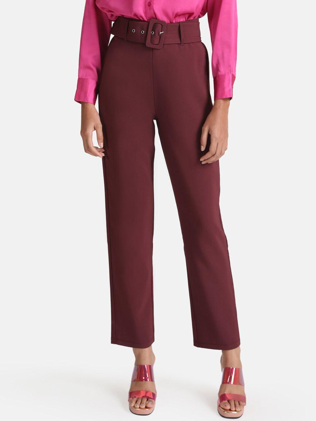 kazo women high-rise trousers