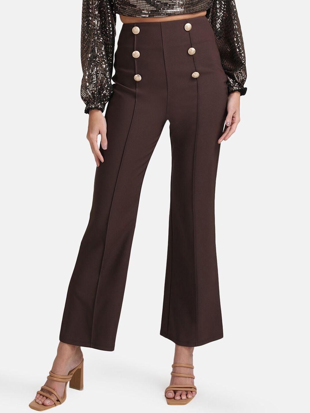 kazo women high-rise trousers