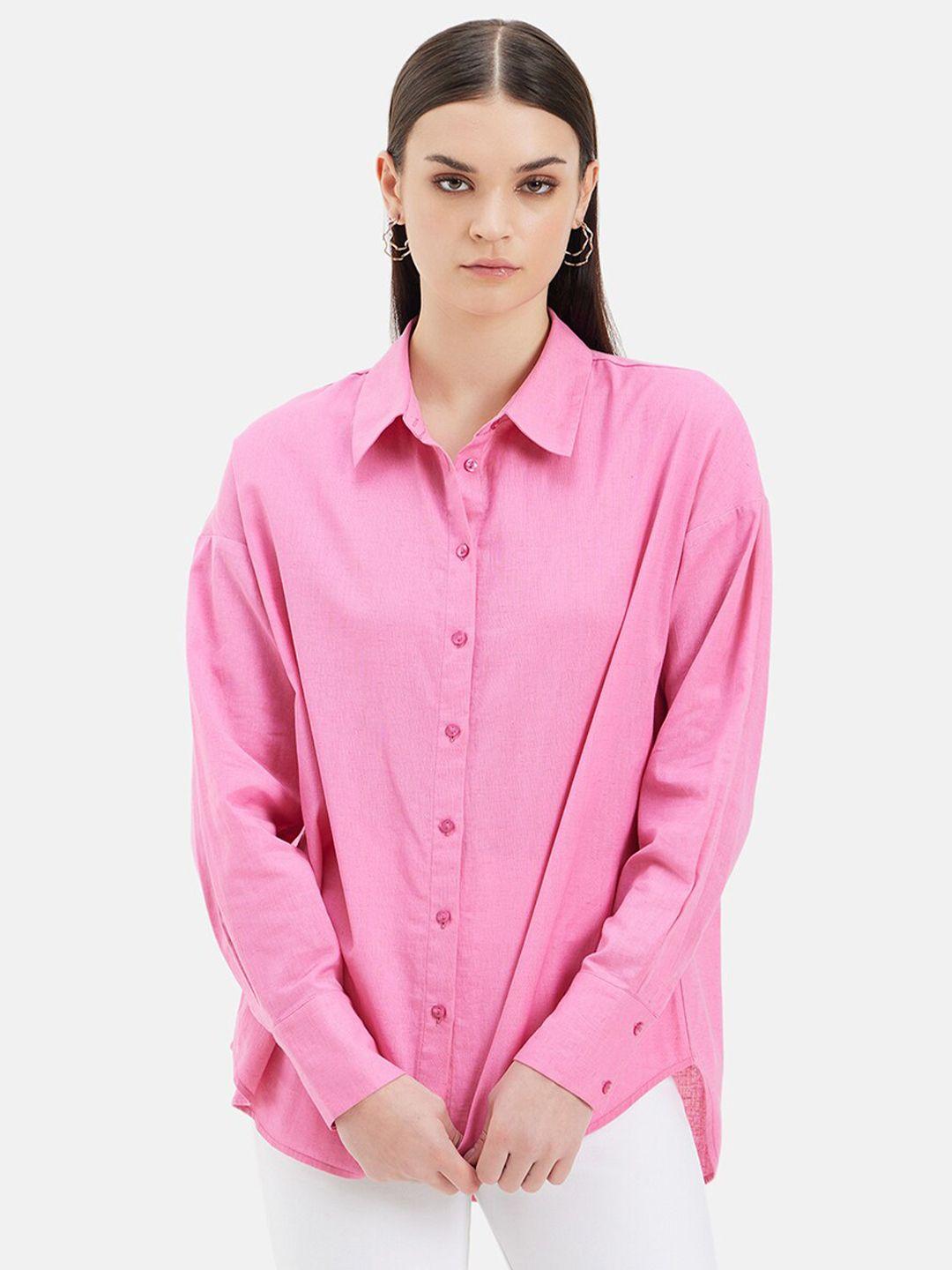 kazo women standard opaque casual shirt