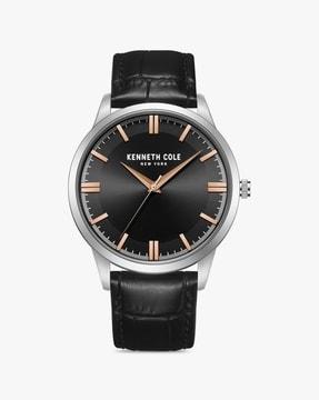 kcwga2221501mn analogue watch with leather strap