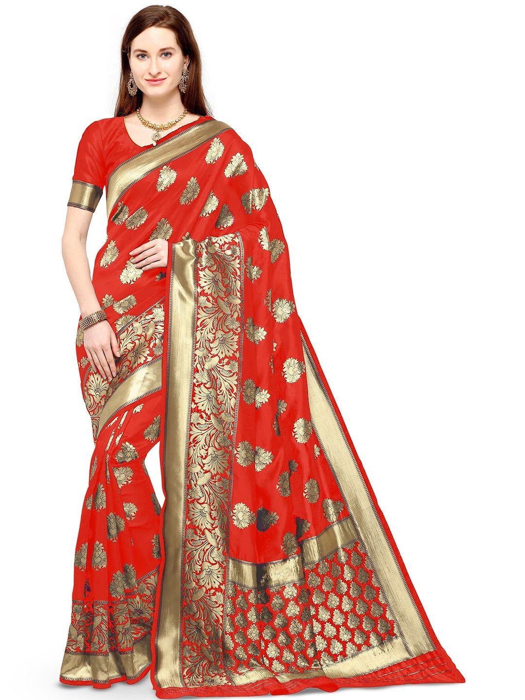 kedar fab woven design zari silk blend saree