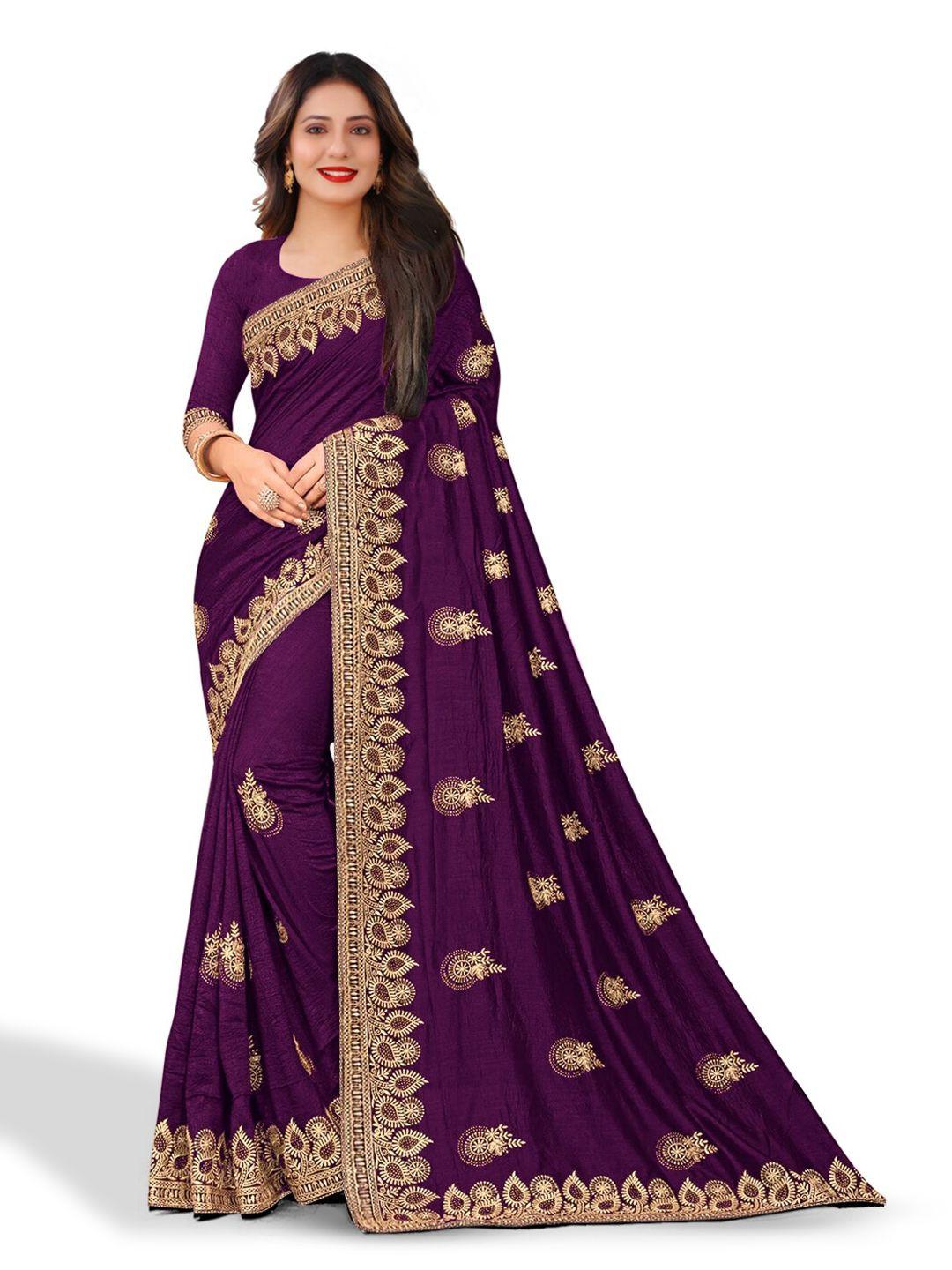 kedar fab ethnic motifs embroidered saree