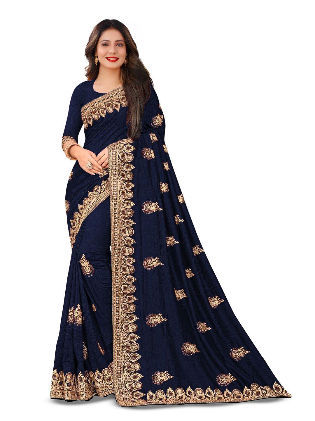 kedar fab ethnic motifs embroidered saree