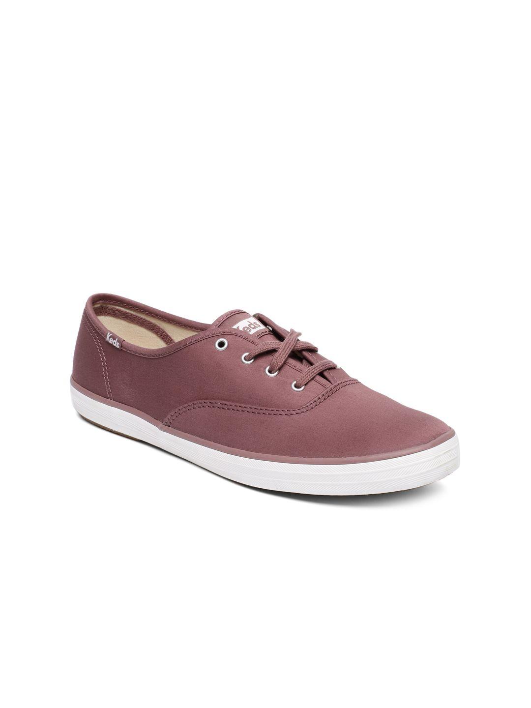 keds women mauve solid sneakers