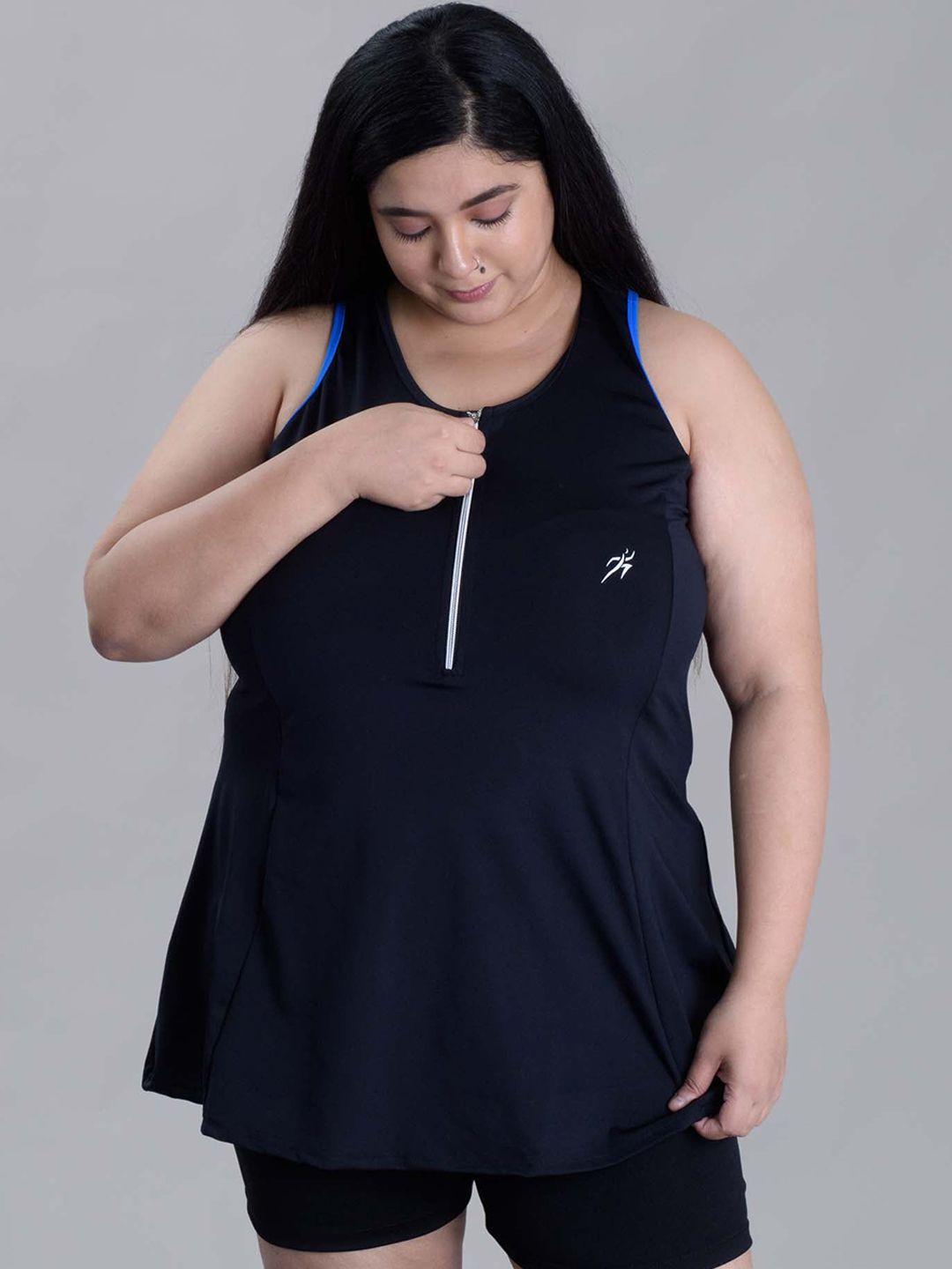 keepfit plus size sleeveless swim set