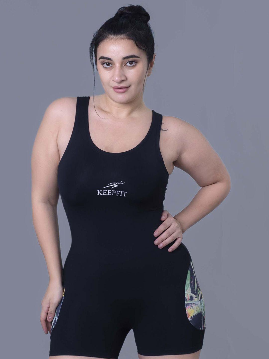 keepfit women printed plus size legsuit