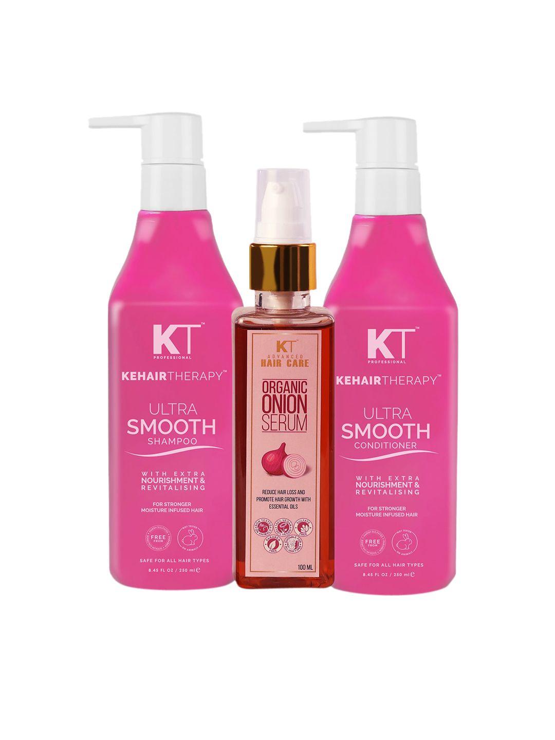 kehairtherapy 3-pieces shampoo & conditioner with serum hair care kit