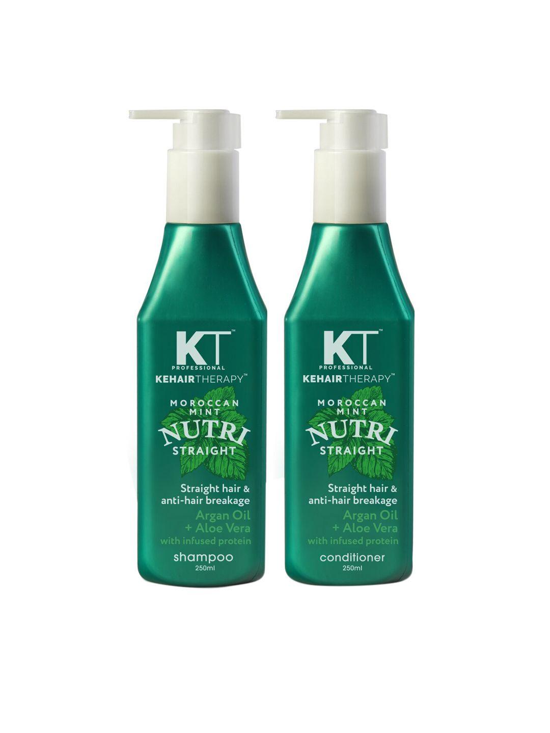 kehairtherapy kt professional nutri straight shampoo & conditioner 500 ml